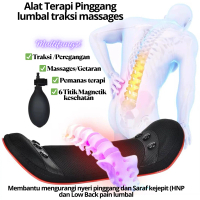 Electric Lumbar Traction Massager with heating/infrared untuk low back pain/HNP lumbal