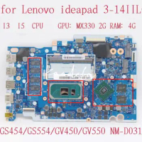 NM-D031 for Lenovo Ideapad 3-14IIL05 Laptop Motherboard CPU:I3-1005G1/ I5-1035G1 GPU:N17S-Q3-A1 MX330 2G RAM:4G 100% Test OK
