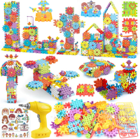 Building Toys 234 Pieces Upgrade Gear Building Blocks Set Kids Tool Set with Electric Drill Construc