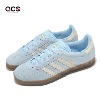 adidas 休閒鞋 Gazelle Indoor W 女鞋 寶寶藍 白 焦糖底 麂皮 德訓鞋 愛迪達 JI2717