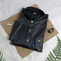 #KD78 - Al Wafa - Kemko Hitam Lengan Panjang Manset Dewasa