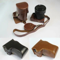 HQ Leather Camera Hard case Bag Grip strap for Canon Eos RP EOSRP 24-105mm Lens