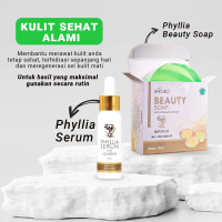 (Paket Bundle, isi 1 Sabun + 1 Serum) Sabun Kiyoko Beauty Soap By Phyllia & Phyllia Serum By Phyllia