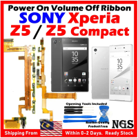 Power On Off Volume Flex Cable Ribbon For SONY Xperia Z5 / SONY Xperia Z5 Compact with Phone Opening