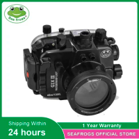 for Canon G1X III Powershot Seafrogs 40m/130ft Underwater Waterproof Camera Housing Case G1X Mark III