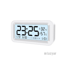 Mia Jam Meja Digital Smart Alarm Clock e-Jam Multifungsi dengan Lampu Malam Sentuhan Cerdas dan Tiga