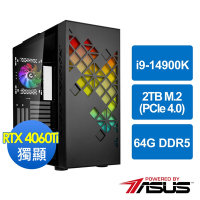 華碩Z790平台[烏風遊俠]i9-14900K/64G/RTX 4060 Ti/2TB_M2