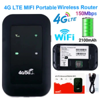 4G LTE Router 150Mbps WiFi Repeater Signal Amplifier Network Expander Mobile Hotspot Pocket Wireless Mifi Modem SIM Card Slot
