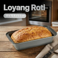 Loyang Kue Roti Loaf Pan Bread Toast Box Carbon Steel Non-Stick -KN379