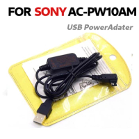 AC-PW10AM 5V USB Power Cable For Sony A77 A99 A100 A200 A290 A350 A380 A390 A450 A550 A700 A850 A900 A100W Nex-VG10 FS700 A700H