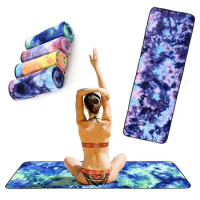 Non-Slip Yoga Mat Cover Towels Yoga Blankets Soft Foldable Microfiber Travel Beach Towel For Gymnastics Pilates Sports Fitness