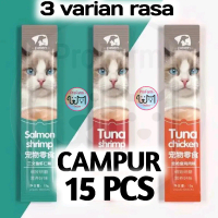 PAKET HEMAT ISI 15 PCS - SNACK KUCING PEIEN MAKANAN KUCING, CEMILAN KUCING ANJING, CAT FOOD, DRY FOO