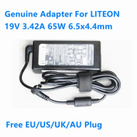 Genuine 19V 3.42A 65W LITEON PA-1650-68 AC Adapter For LG R400 M2380D M2780DF C500 ADP-65JH AB LCD Monitor Power Supply Charger