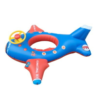 游泳圈兒童救生圈-卡通飛機方向盤充氣水上活動坐騎浮板73ez25【獨家進口】【米蘭精品】