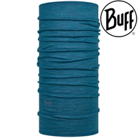 Buff 西班牙魔術頭巾 舒適素面-美麗諾羊毛頭巾 Wool Buff 113010-742 霧灰藍