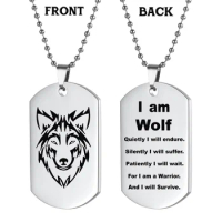 Vnox Cool Military Dog Tags For Men,Geometric Pendanti With CZ Stone Real  Man