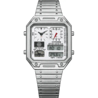 【CITIZEN 星辰】80年代復古設計 Thermo Sensor 手錶 指針/數位/溫度顯示 送行動電源 畢業禮物(JG2120-65A)