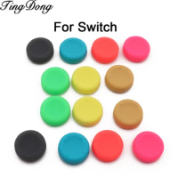 4Pcs Silicone Anti-Slip Thumb Stick Grips Caps Case Skin Guard for Left Right Nintendo Switch NS NX Console Controller
