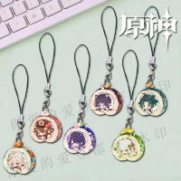 Genshin Impact keychains อะนิเมะพวงกุญแจ การ์ตูน​เครื่องประดับ พวงกุญแจจี้ จี้แฟชั่น  สำหรับของขวัญเ