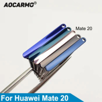 Aocarmo SD MicroSD Holder Nano Sim Card Tray Slot For Huawei Mate 20 Mate20 HMA-AL00 HUAW