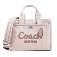 COACH  專櫃款CARGO 26小型手提斜背托特包(奶茶色)