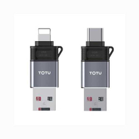 【TOTU 拓途】極速系列-二合一讀卡機(USB轉Lightning/Type-C)FGCR