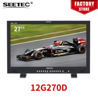 SEETEC 12G270D 27inch 4K Broadcast HDR Monitor 12G-SDI HDMI UltraHD 3840x2160 12G-SFP Fiber Optic