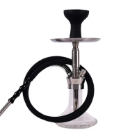 German Hookah Stainless Steel Set Single-Tube Metal Fittings Glass Pot Bottle Shisha Pipes Accessories Vaporesso High-End Chicha