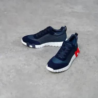 Sepatu HERMES BOUNCING RED NAVY SNEAKER 100% ORIGINAL 43.5