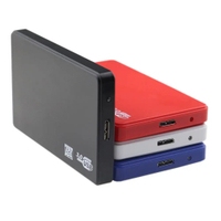 2.5นิ้ว External Hard Drive Enclosure USB 3.0 5Gbps Hard Drive Case Adapter เครื่องมือฟรีแบบพกพาสำหรับ SATA HDD SSD