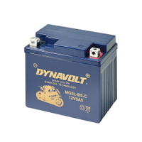 【DYNAVOLT 藍騎士】MG5L-BS-C - 12V 5Ah - 機車奈米膠體電池/電瓶/二輪重機電池 - 與YUASA湯淺YTX5L-BS同規格，與GS統力GTX5L-BS同規格