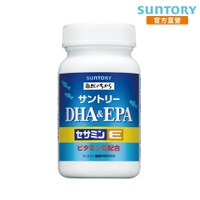 三得利官方直營 魚油 DHA＆EPA+芝麻明E 120顆