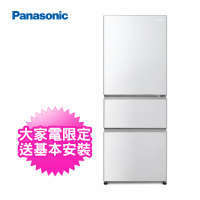 【Panasonic 國際牌】450公升一級能效三門變頻電冰箱晶鑽白(NR-C454HV-W1)