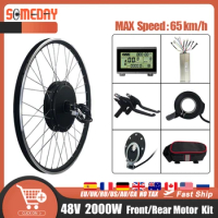Electric Bike Conversion Kit 20-29 Inch 700C 48V 2000W Brushless Front Rear Bicycle Hub Motor Wheel For eBIKE Conversion Kit