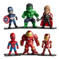 Disney Marvel Action Figure Spiderman Hulk Kids Toys Anime Model Iron Man Thor Kids Cake Decoration Figure Doll Gift Toy Kids