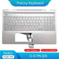 New For HP Pavilion 15-CK TPN-Q201 Laptop Palmrest Case Keyboard US English Version Upper Cover