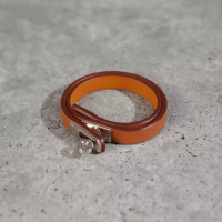 Hermes Gelang HERMES MINI KELLY SHW DOUBLE TOUR TAN BRACELET 100% ORIGINAL - OS