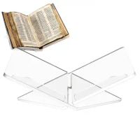 Acrylic Book Stand high quality Clear Book Holder Multifunctional Smooth book Reading Stand Clear Book Display Holder for desk