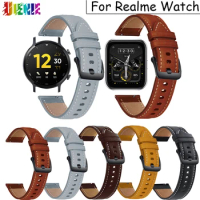22mm Leather Watchband for Realme Watch S/S pro Strap Sport Bracelet Replacement Band for Realme Watch 2 PRO Wristband correa