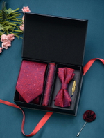 領帶男士正裝領結套裝生日結婚禮物送男生朋友爸爸圣誕節新年實用