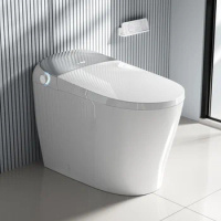 Luxury Smart Toilet with Bidet Built In, Heated Seat, Elongated Japanese Automatic Flush, Dryer, N