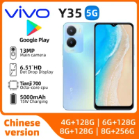 VIVO Y35 Standard Edition Android 5G Unlocked 6.51 inch 8GB RAM 256GB ROM All Colours in Good Condition Original used phone