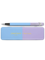 ปากกาหมึกซึม Caran d'Ache - 849 สีCyan Blue & Steel Blue Fountain Pen (F-Ink pump)