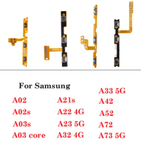 1pcs For Samsung Galaxy A02 A02S A03 Core A21S A22 A23 A32 A33 A42 A52 A53 A72 Power Button Switch On Off Button Key Flex Cable