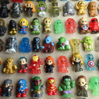 Avengers Superhero Q Version Iron Man Thor Hulk Captain America Spiderman Action Figure Model Toy