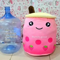 Boneka Boba Bubble Milk Tea Brown Sugar Giant STBERY GRADASI GIANT