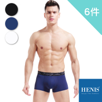 【HENIS】買3送3超值6件組 潮流迷彩 超透氣四角褲(冰絲 柔軟 織帶 舒適 平口褲)