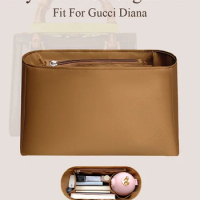 Nylon Purse Orgainzer Insert for Gucci Diana Tote Bag Inner Liner Bag Orgainzer Small Cosmetic Storage Inside Bag Organizer