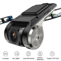 Mini Car DVR Máy ảnh Dashcam cho Android USB Video registrator G-sensor dự án ban đêm với ADAS G-sen