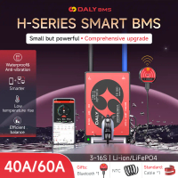 Sedia untuk tenaga solar | DALY Smart BMS 40–60 A untuk bateri LiFePO4/Li-ion sistem 12–72 V | Pengu